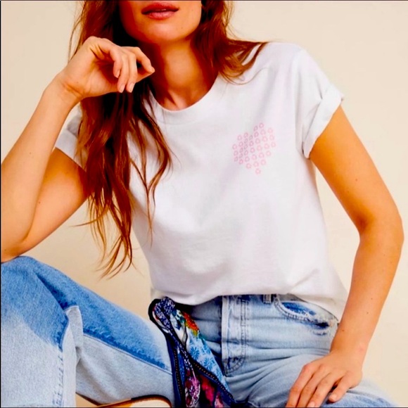 ☀️SOLD☀️ Anthropologie Upcycle Heart Tshirt - Picture 2 of 8